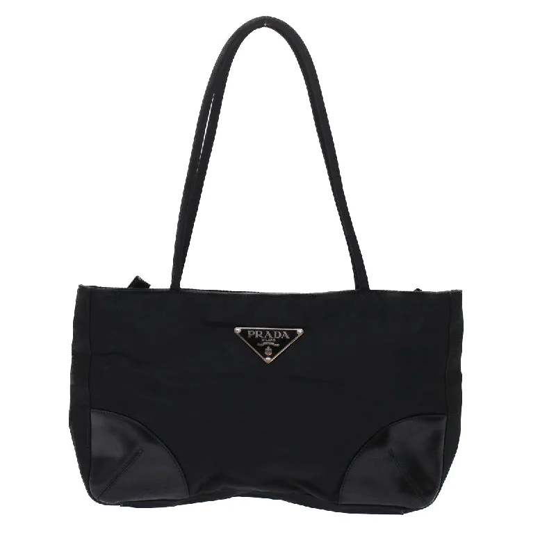 Prada Cleo bags with a crystal - embellished logo for added luxuryPrada Cleo bags with a crystal - embellished logo for added luxuryPrada Hand Bag Nylon Black  49026