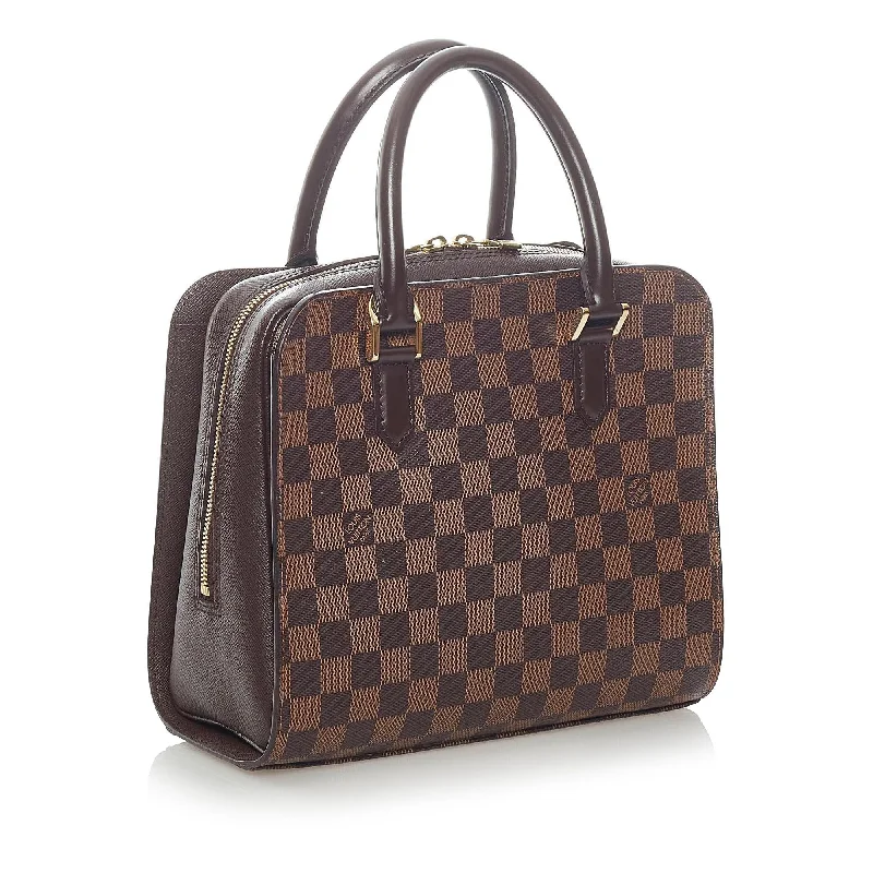 Women Gucci bags with a front - flap pocket for quick - access itemsLouis Vuitton Damier Ebene Triana (33569)