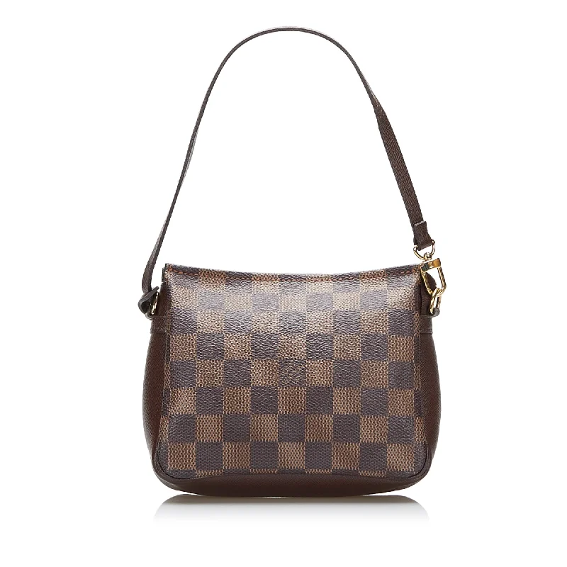 Women Gucci crossbody bags in a bold red colorLouis Vuitton Damier Ebene Trousse Pochette Handbag