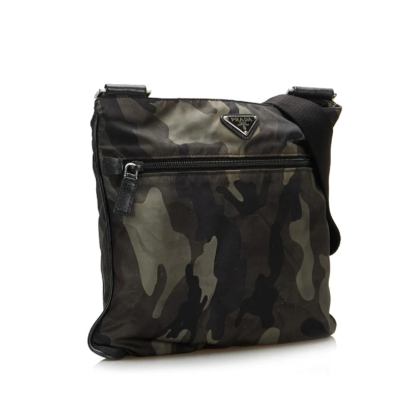 Prada nylon backpacks with a sleek, minimalist appearancePrada nylon backpacks with a sleek, minimalist appearancePrada Tessuto Camouflage Crossbody Bag vSjeQT