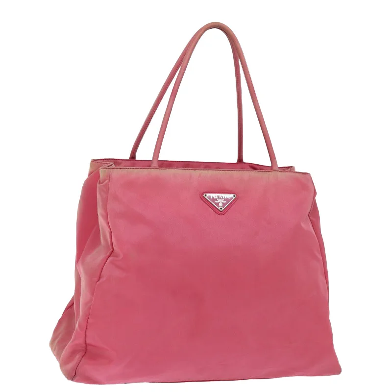 Ladies Prada shoulder bags with a magnetic - closure flap for easy opening and closingLadies Prada shoulder bags with a magnetic - closure flap for easy opening and closingPRADA Tote Bag Nylon Pink Auth 76735