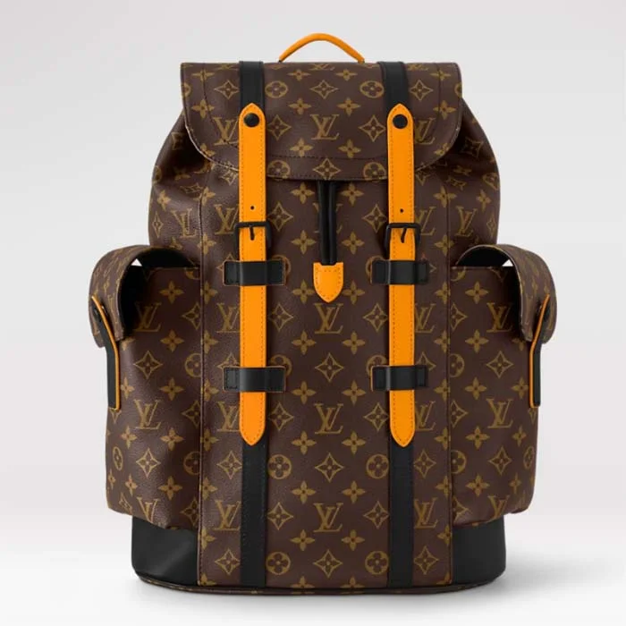 Gucci backpacks for women with a multi - pocket designLouis Vuitton LV Unisex Christopher MM Backpack Radiant Sun Monogram Macassar Coated Canvas