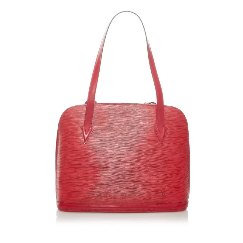 Small - sized Women Gucci shoulder bags for evening outingsLouis Vuitton Epi Lussac Shoulder Bag M52287 Castilian Red Leather Ladies LOUIS VUITTON