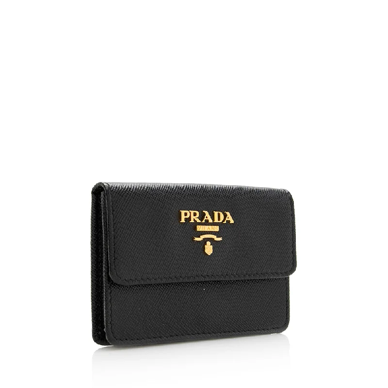 Prada Cahier bags with a monogram - embossed leather surfacePrada Cahier bags with a monogram - embossed leather surfacePrada Saffiano Leather Card Case 19855