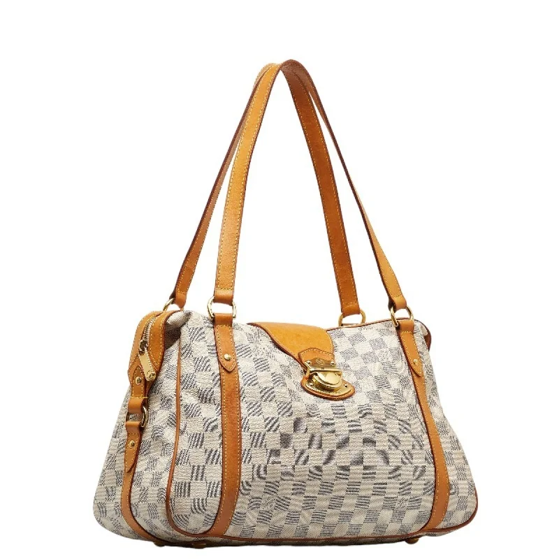 Gucci Marmont bags for women with quilted leather exteriorsLOUIS VUITTON Damier Azur Streza PM Handbag Tote Bag N42220 White PVC Leather Ladies