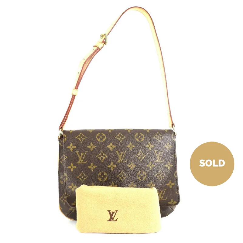 Ladies Gucci Dionysus bags with a chain - link shoulder strapMusette Tango Monogram Canvas Shoulder Bag