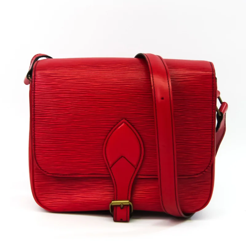 Small - sized Women Gucci shoulder bags for evening outingsLouis Vuitton Epi Cartouchiere M52247 Women's Shoulder Bag Castilian Red