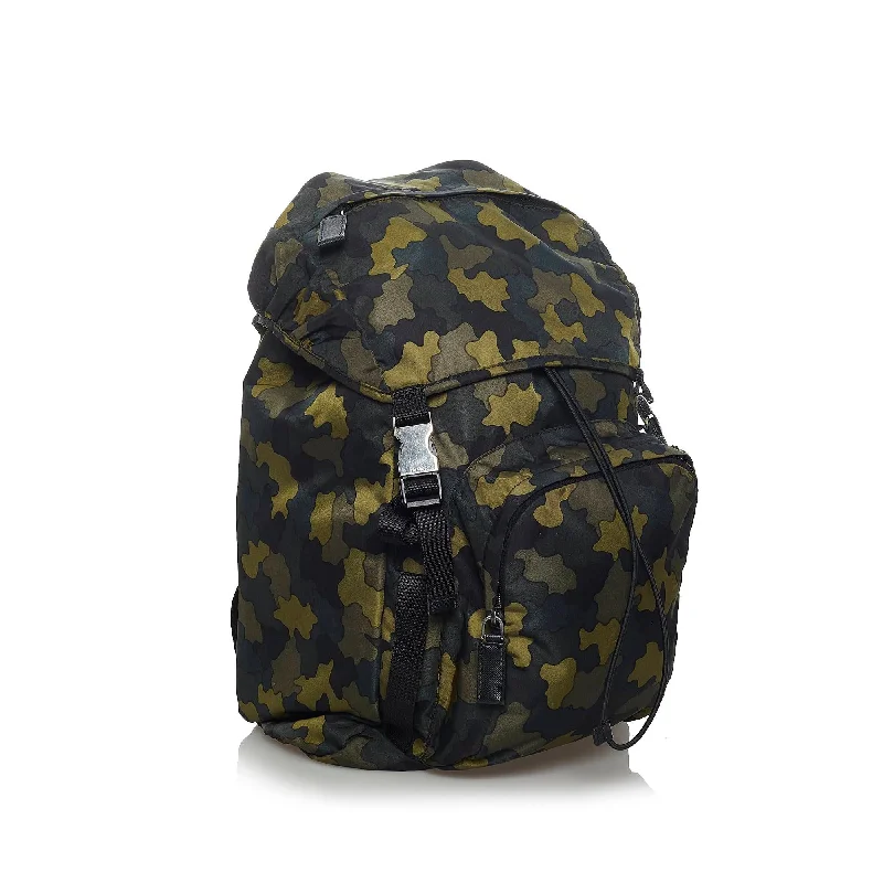 Prada bags with a back - zip pocket for storing valuables securelyPrada bags with a back - zip pocket for storing valuables securelyPrada Tessuto Camouflage Backpack 33831