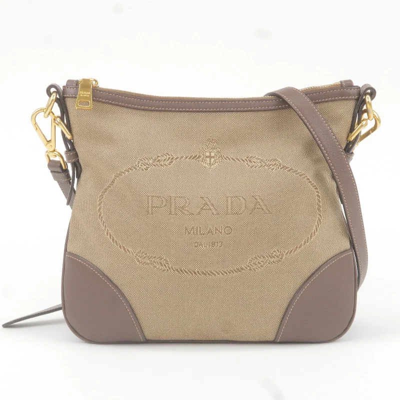 Prada Re - Edizione 2005 bags with a retro - inspired designPrada Re - Edizione 2005 bags with a retro - inspired designPRADA Logo Jacquard Leather Shoulder Bag Beige Brown BT867A