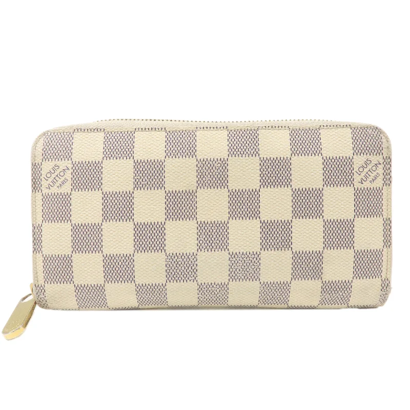 Gucci handbags for women with a patent - leather finishLouis Vuitton Damier Azur Zippy Wallet Long Wallet N60019