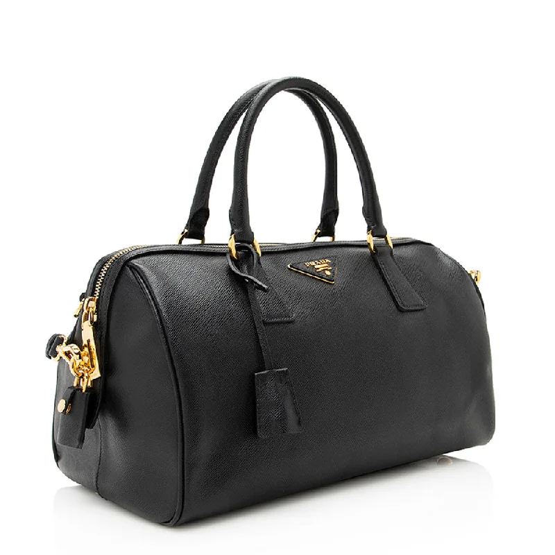 Prada Galleria bags with a structured silhouette for a professional lookPrada Galleria bags with a structured silhouette for a professional lookPrada Saffiano Lux Boston Bag 19866