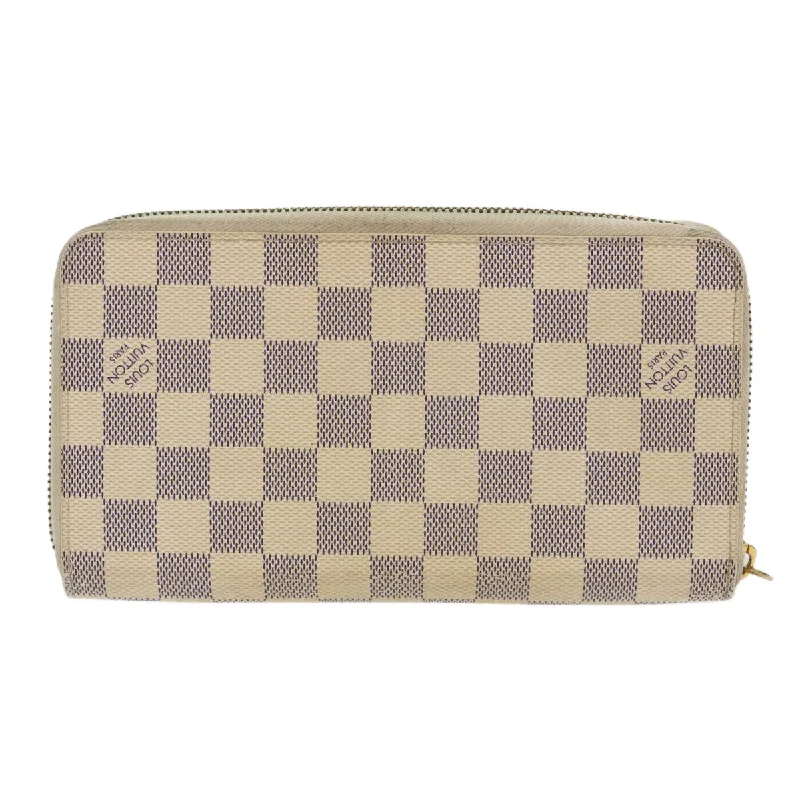 Women Gucci tote bags in GG Supreme canvas for a branded feelLOUIS VUITTON Damier Azur Zippy Organizer Long Wallet N60012 LV Auth th3873