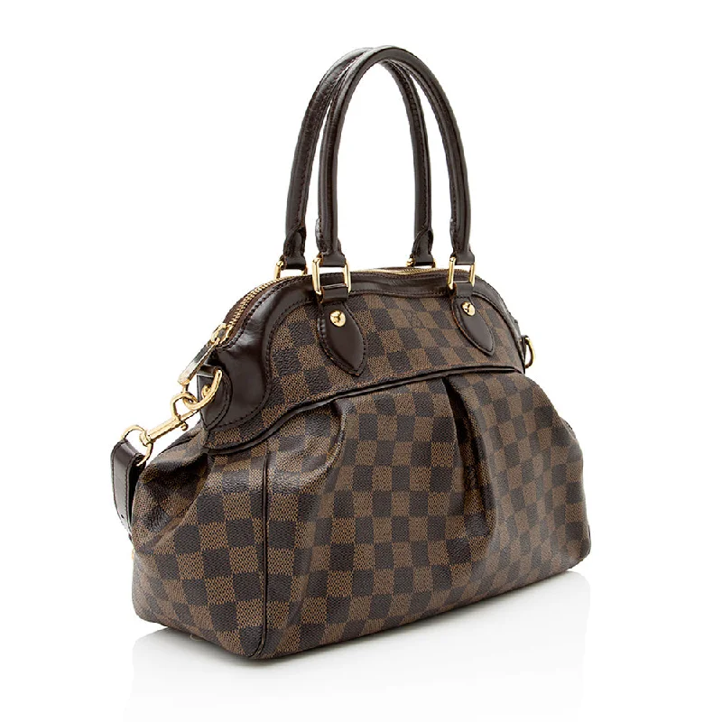 Gucci Marmont bags for women with quilted leather exteriorsLouis Vuitton Damier Ebene Trevi PM Satchel (21325)