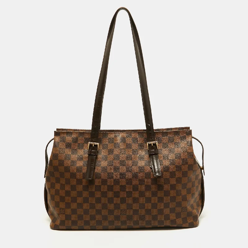 Women Gucci crossbody bags with a keychain holderLouis Vuitton Damier Ebene Canvas Chelsea Bag