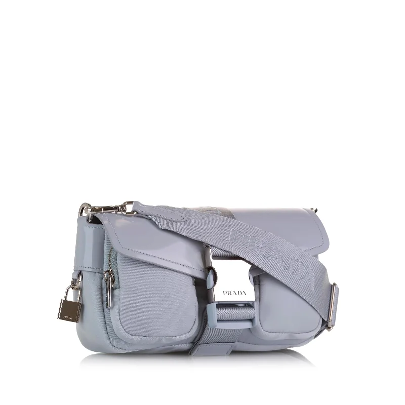 Prada handbags with a patent - leather finish for a shiny and sophisticated appearancePrada handbags with a patent - leather finish for a shiny and sophisticated appearancePrada Re-Nylon & Spazzolato Pocket Crossbody wo7D7i