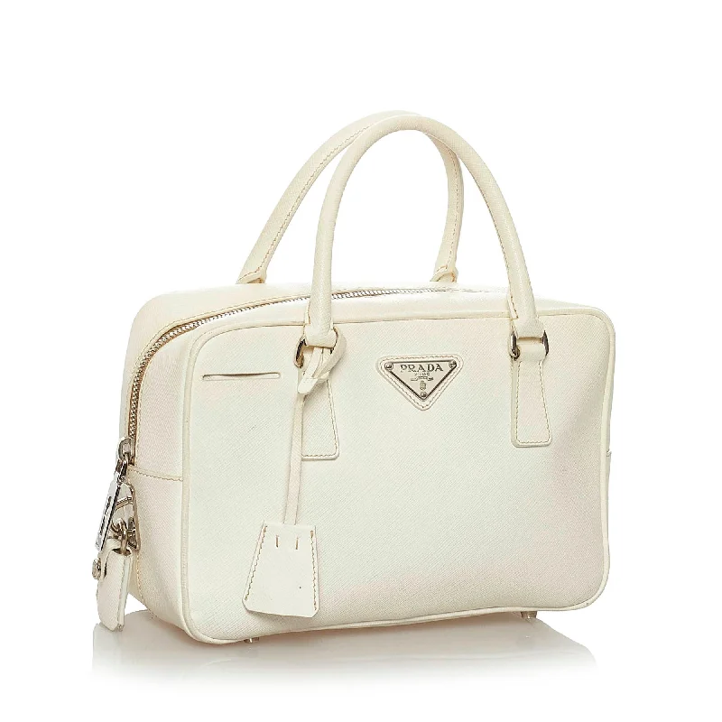 Prada bags with a front - flap pocket for quick access to essentialsPrada bags with a front - flap pocket for quick access to essentialsPrada Saffiano Bauletto Handbag 29231