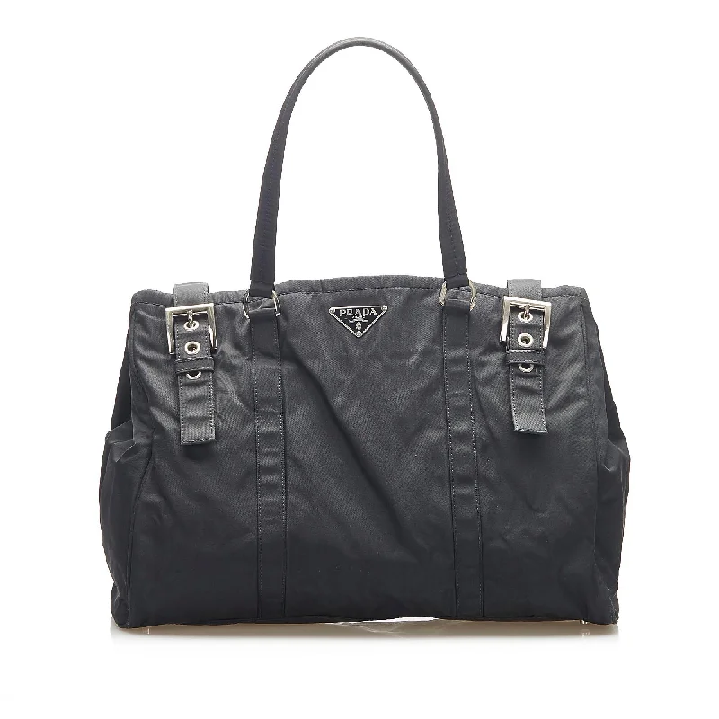 Prada tote bags with a spacious interior and a magnetic - snap closurePrada tote bags with a spacious interior and a magnetic - snap closurePrada Tessuto Tote Bag (SHG-16793)