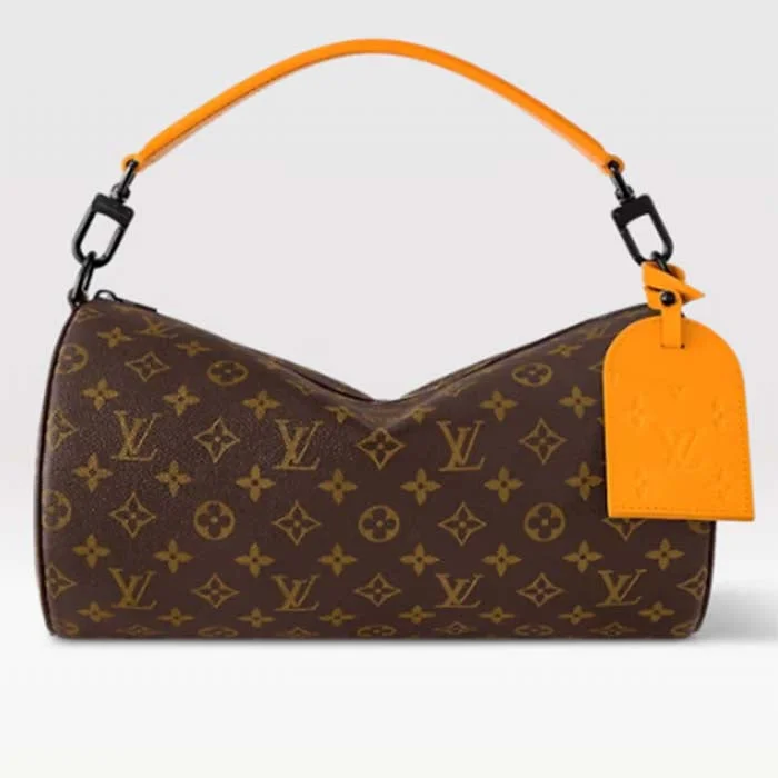 Medium - sized Women Gucci handbags for everyday useLouis Vuitton LV Unisex Soft Polochon MM Radiant Sun Monogram Macassar Coated Canvas