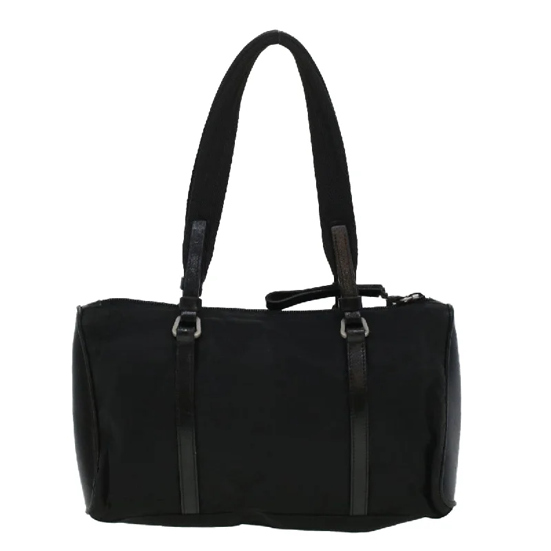 Prada bags with a front - flap pocket for quick access to essentialsPrada bags with a front - flap pocket for quick access to essentialsPrada Hand Bag Nylon Black  bs6059