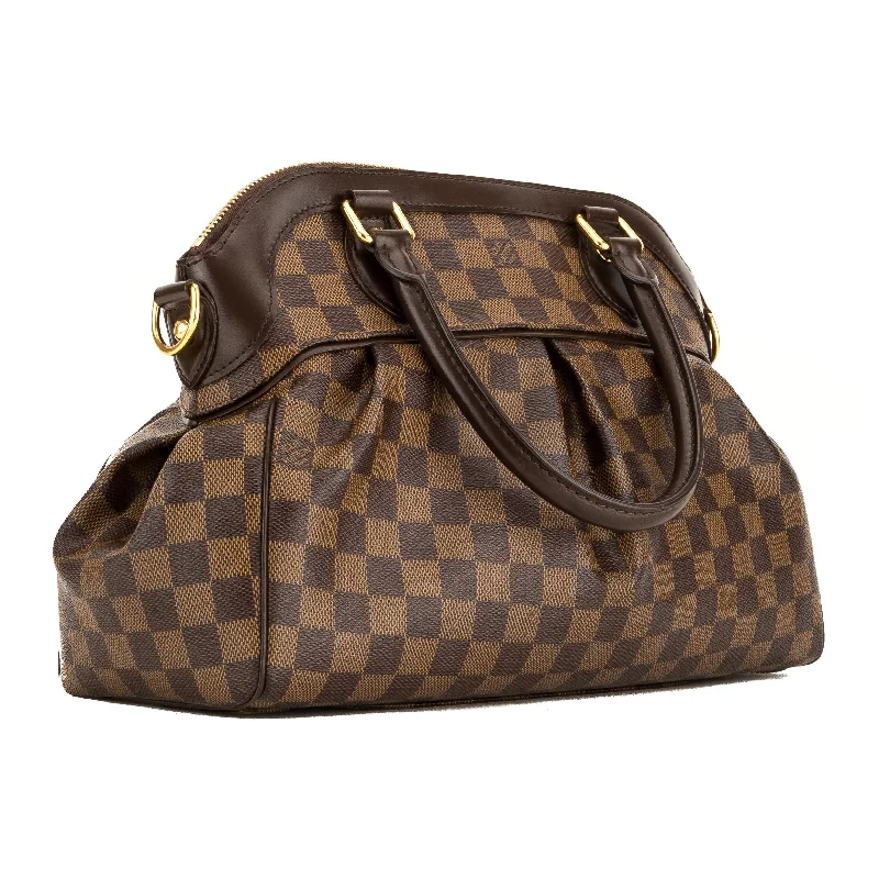 Gucci handbags for women with a patent - leather finishLouis Vuitton Damier Ebene Trevi PM Shoulder Bag (11452)