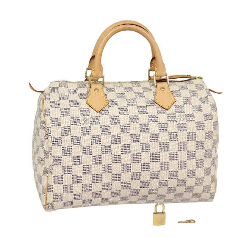 Women Gucci bags with a detachable mobile phone holderLOUIS VUITTON Damier Azur Speedy 30 Hand Bag N41533 LV Auth 88905A