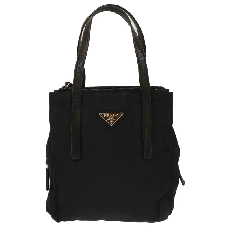 Prada tote bags with a spacious interior and a magnetic - snap closurePrada tote bags with a spacious interior and a magnetic - snap closurePrada Hand Bag Nylon Black  bs7229