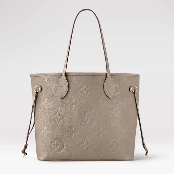 Ladies Gucci shoulder bags with a single - handle designLouis Vuitton Women LV Neverfull MM Carryall Tote Tourterelle Gray Embossed Grained Cowhide