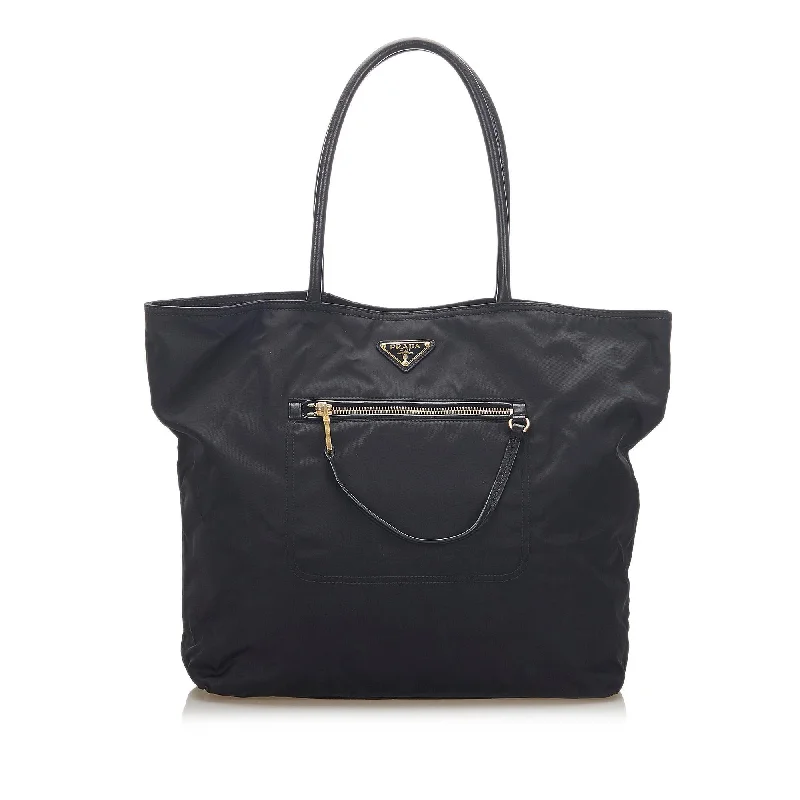 Ladies Prada handbags with a detachable wallet inside for added convenienceLadies Prada handbags with a detachable wallet inside for added conveniencePrada Tessuto Tote Bag (SHG-17456)