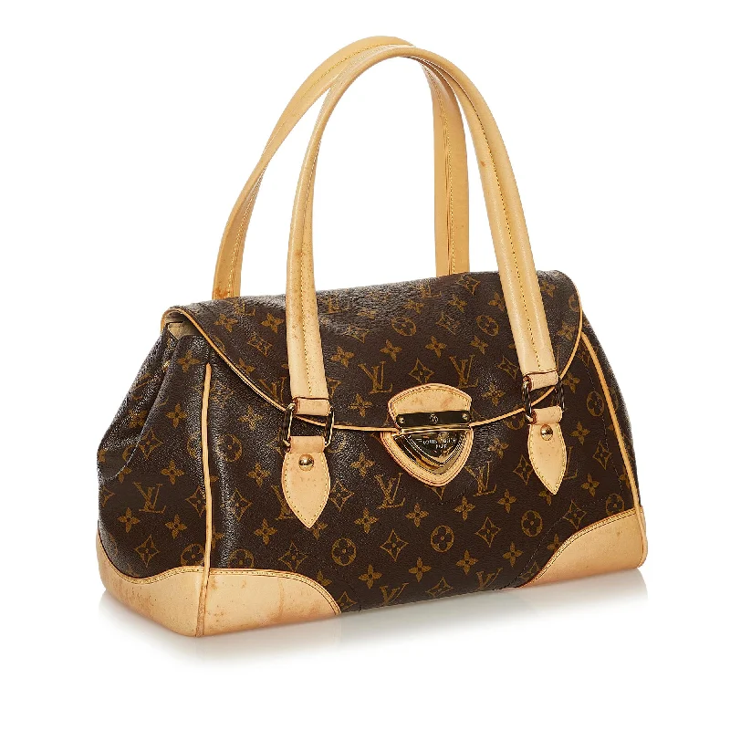 Women Gucci bags with a zip - around closure for securityLouis Vuitton Monogram Beverly GM (34419)