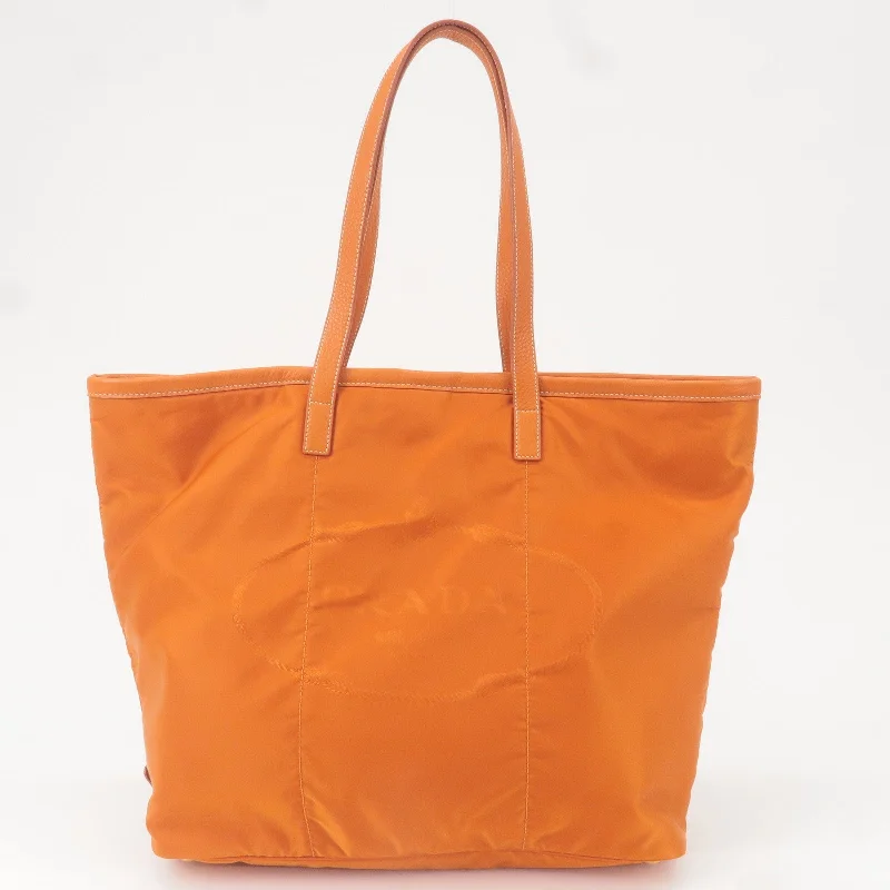 Ladies Prada Re - Edizione 2005 bags in a pastel color for a soft lookLadies Prada Re - Edizione 2005 bags in a pastel color for a soft lookPRADA Nylon Leather Tote Bag Shoulder Bag Orange BR4634