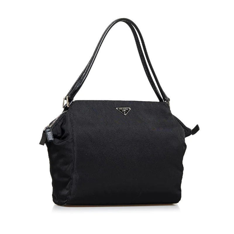 Prada handbags with a beaded trim for a touch of glamour and elegancePrada handbags with a beaded trim for a touch of glamour and elegancePrada Tessuto Tote (SHG-IYHY49)