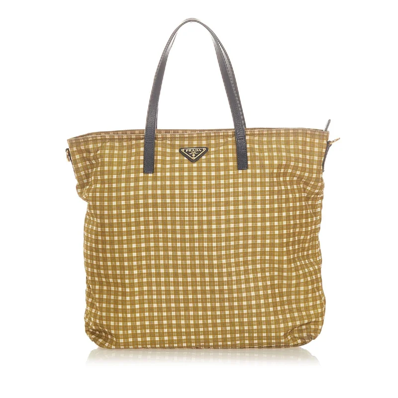 Prada handbags with a perforated leather detail for a unique and breathable designPrada handbags with a perforated leather detail for a unique and breathable designPrada Tessuto Stampato Tote Bag (SHG-19621)