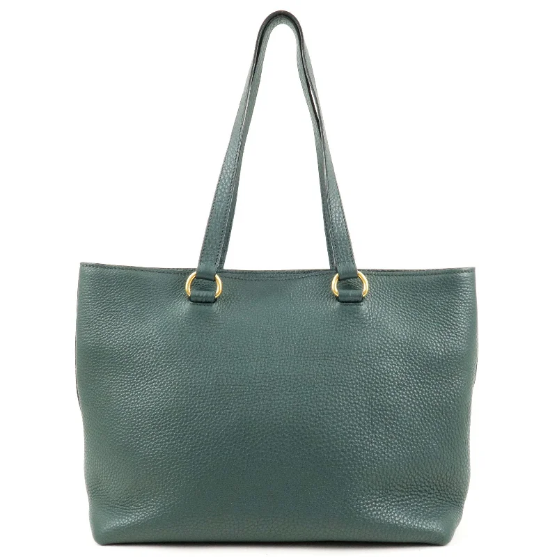 Ladies Prada shoulder bags with a tassel - adorned zipper for added charmLadies Prada shoulder bags with a tassel - adorned zipper for added charmPRADA Logo Leather Tote Bag Hand Bag Green 1BG100