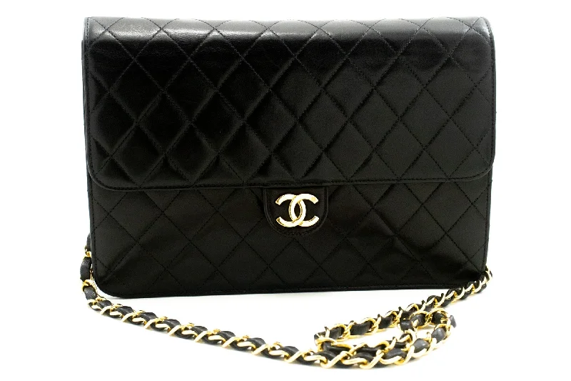 Chanel bags for women with minimalist styleChanel bags for women with minimalist styleCHANEL Chain Shoulder Bag Clutch Black Quilted Flap Lambskin Purse