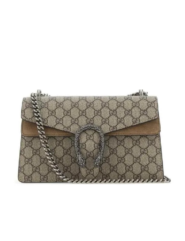 Ladies Gucci shoulder bags with a tassel decorationGucci Dyonisus GG small shoulder bag