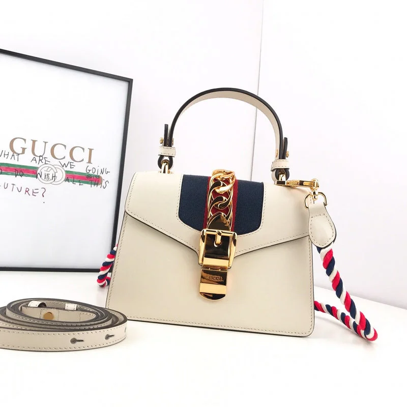 Women Gucci Sylvie bags with a leather - wrapped handleWF - Gucci Bags - 2535