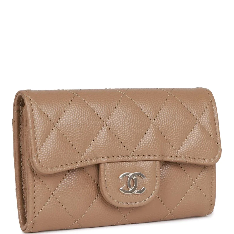 Chanel bags with the perfect balance of luxury and functionalityChanel bags with the perfect balance of luxury and functionalityChanel Flap Card Holder Wallet Beige Caviar Light Gold Hardware