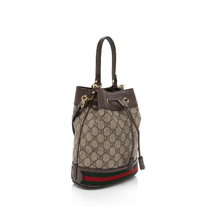 Women Gucci bags with a detachable mirror insideGucci GG Supreme Ophidia Small Bucket Bag (33svv5)