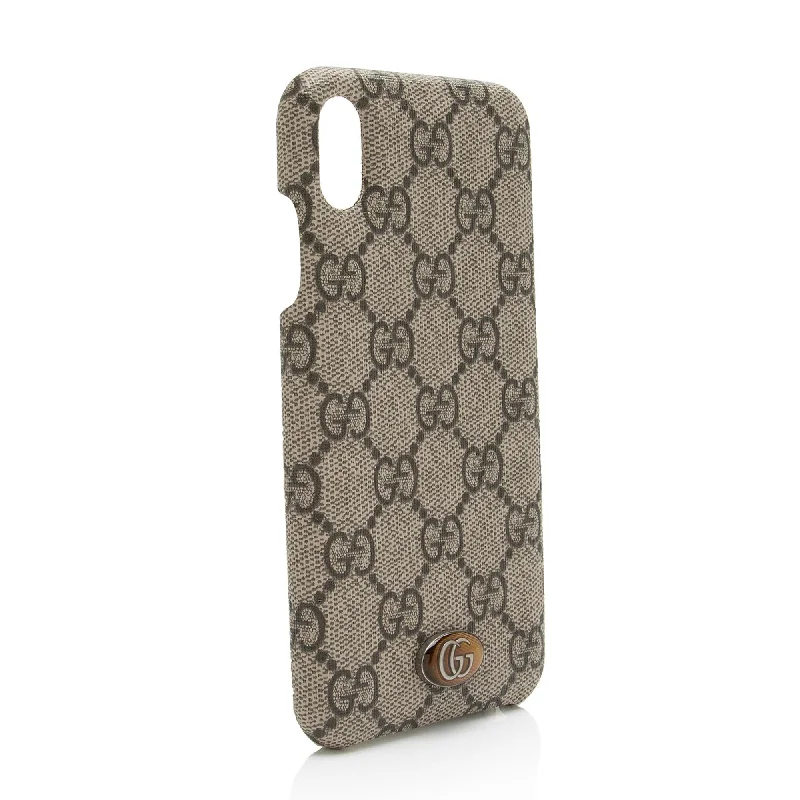 Women Gucci bags with interlocking G hardware for a classic lookGucci GG Supreme Ophidia Pro Max iPhone XS Case - FINAL SALE (e7cK6Y)