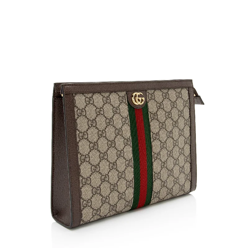 Gucci Marmont bags for women with a snakeskin - effect panelGucci GG Supreme Ophidia Pouch (RFZPp0)