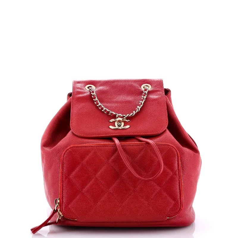 Chanel bags with exclusive seasonal releasesBusiness Affinity Backpack Caviar Small