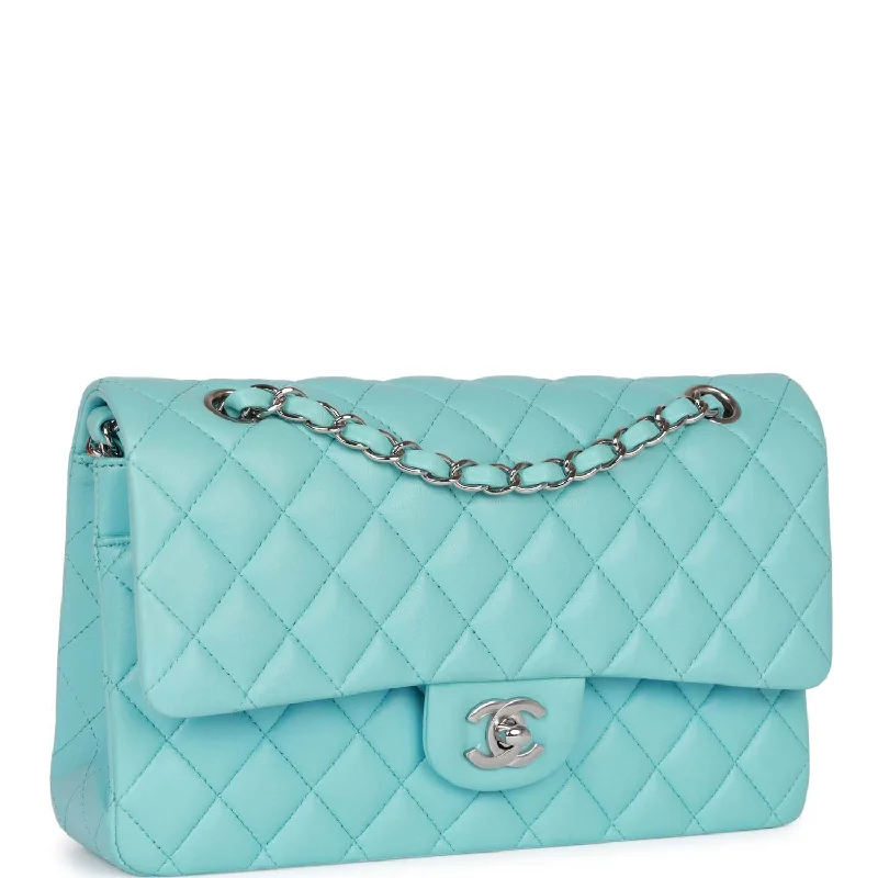 Chanel Small Crossbody Bag for TravelChanel Small Crossbody Bag for TravelChanel Medium Classic Double Flap Bag Blue Lambskin Silver Hardware