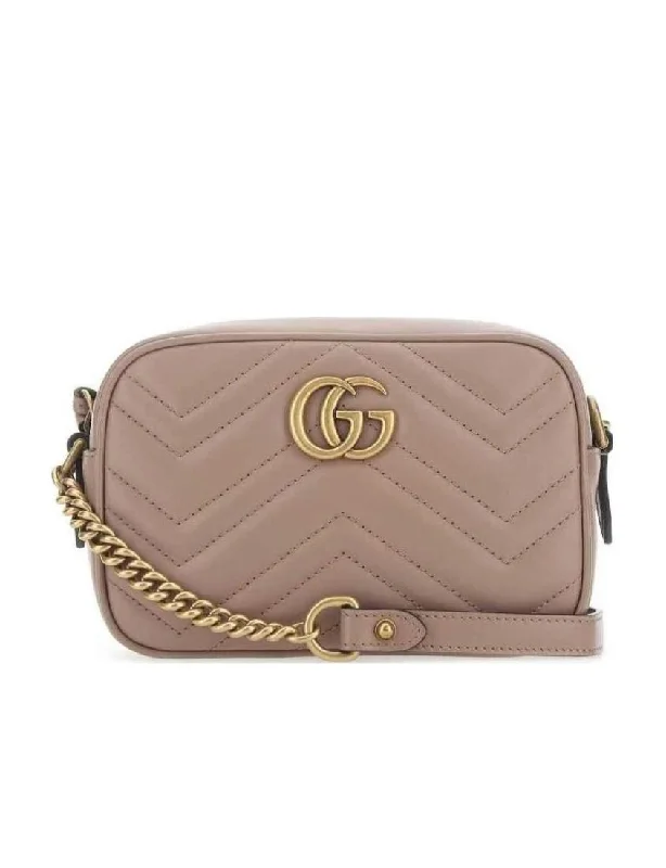 Small - sized Women Gucci shoulder bags for evening outingsGucci GG Marmont Collection Quilted Mini Handbag