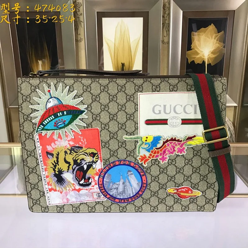 Women Gucci Sylvie bags with a crystal - embellished web stripeWF - Gucci Bags - 2509