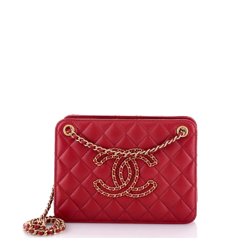 Chanel bags with classic and elegant designsOnce Upon a Time Chain CC Accordion Tote Quilted Calfskin Small