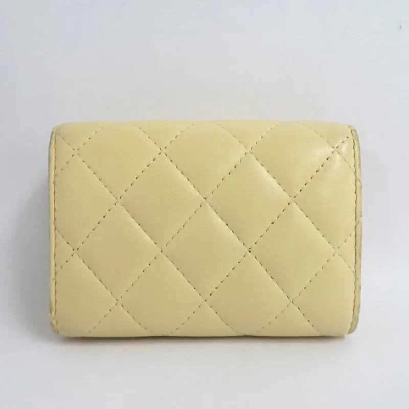 Chanel bags with gold, silver, and pearl accentsChanel bags with gold, silver, and pearl accentsChanel Classic Small Flap Wallet AP0230 Matrasse Yellow G   Coco Three Folded Wallet