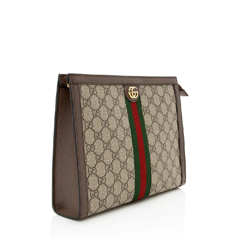 Women Gucci bags with a detachable mobile phone holderGucci GG Supreme Ophidia Pouch (21946)