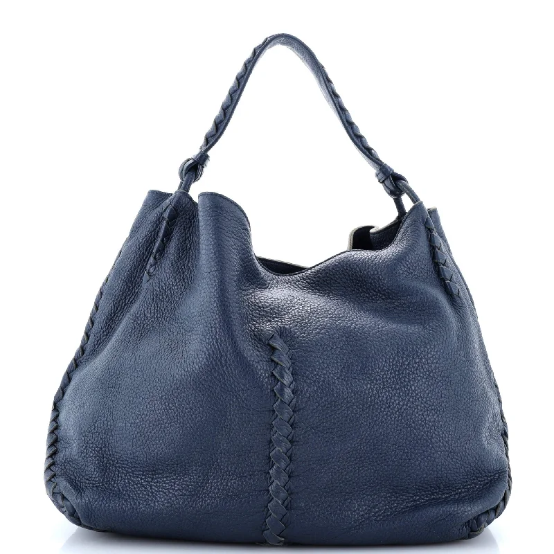 Chanel bags for women with minimalist styleOpen Hobo Cervo with Intrecciato Detail Medium