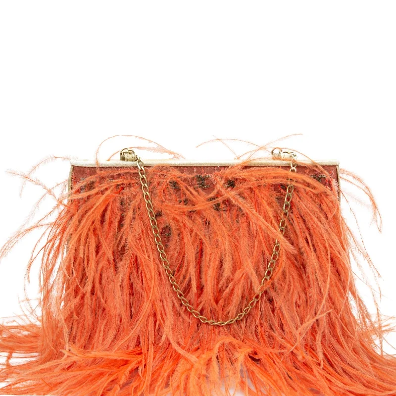 Chanel bags perfect for everyday elegChanel bags perfect for everyday elegCHANEL Feather Embellished Clutch Bag