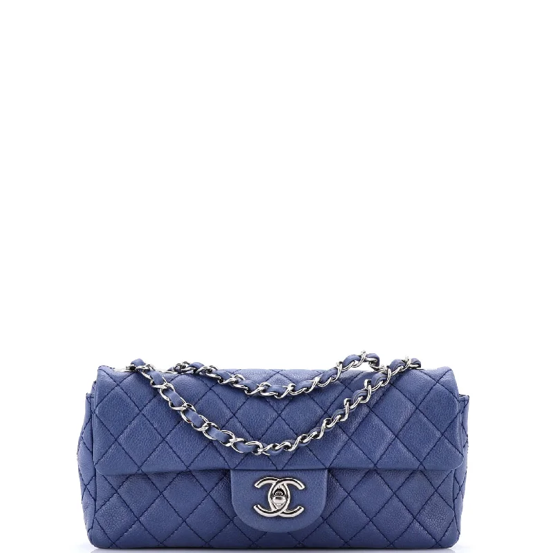 Chanel Small Crossbody Bag for TravelClassic Single Flap Bag Quilted Caviar East West